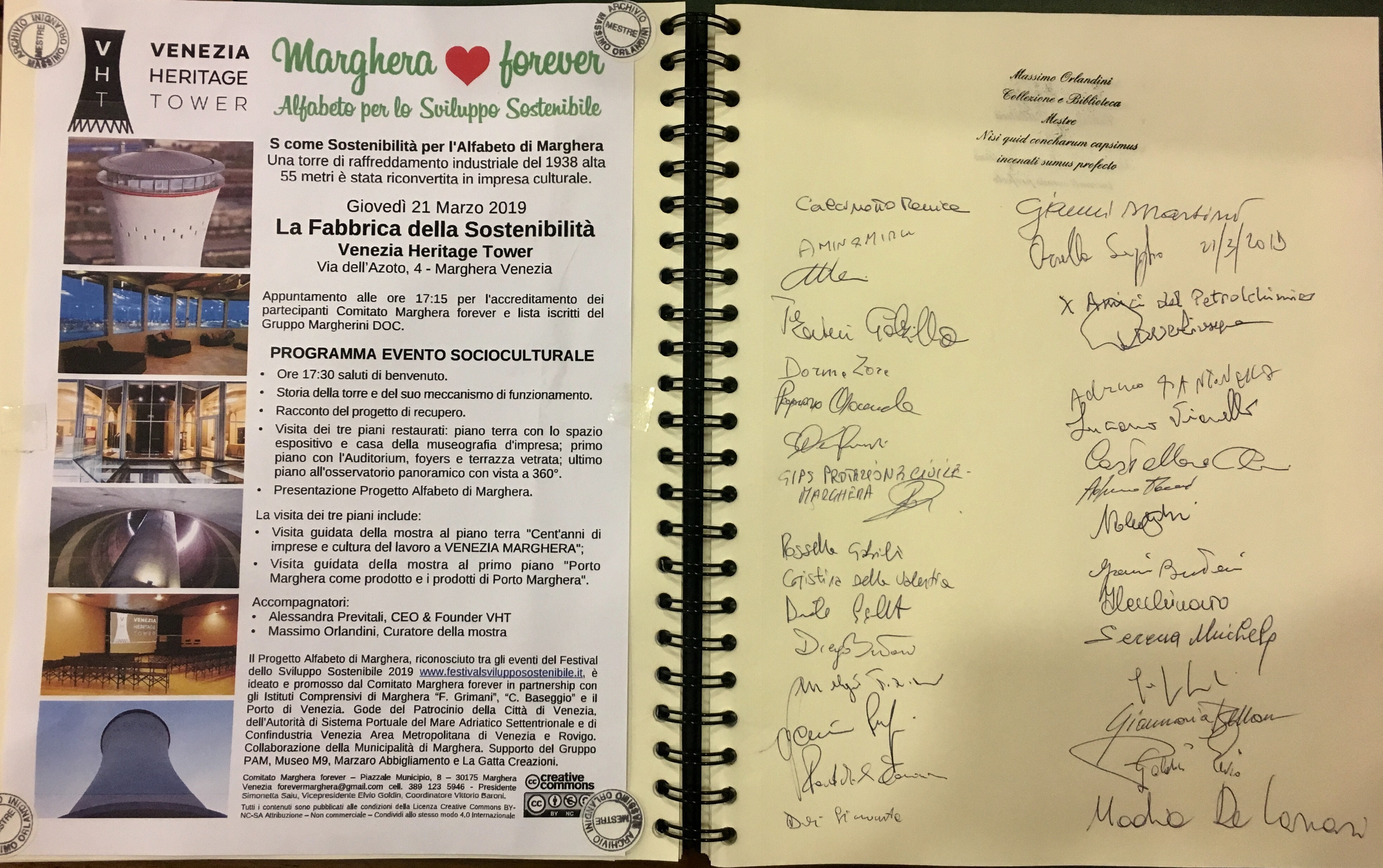 10 VHT Marghera forever 21 marzo 2019 - Venezia Heritage Tower Alfabeto di Marghera per lo Sviluppo Sostenibile