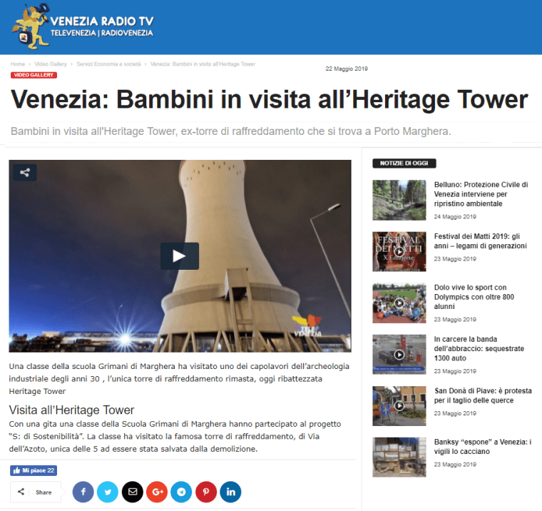 Televenezia TV heritage tower marghera alfabeto sviluppo sostenibile scuola grimani via dell'azoto porto video.png