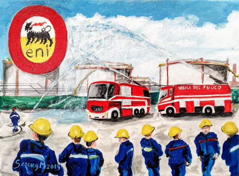 O di Operai - Alfabeto di Marghera